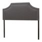 Baxton Studio Avignon Full Upholstered Headboard in Dark Grey, , large