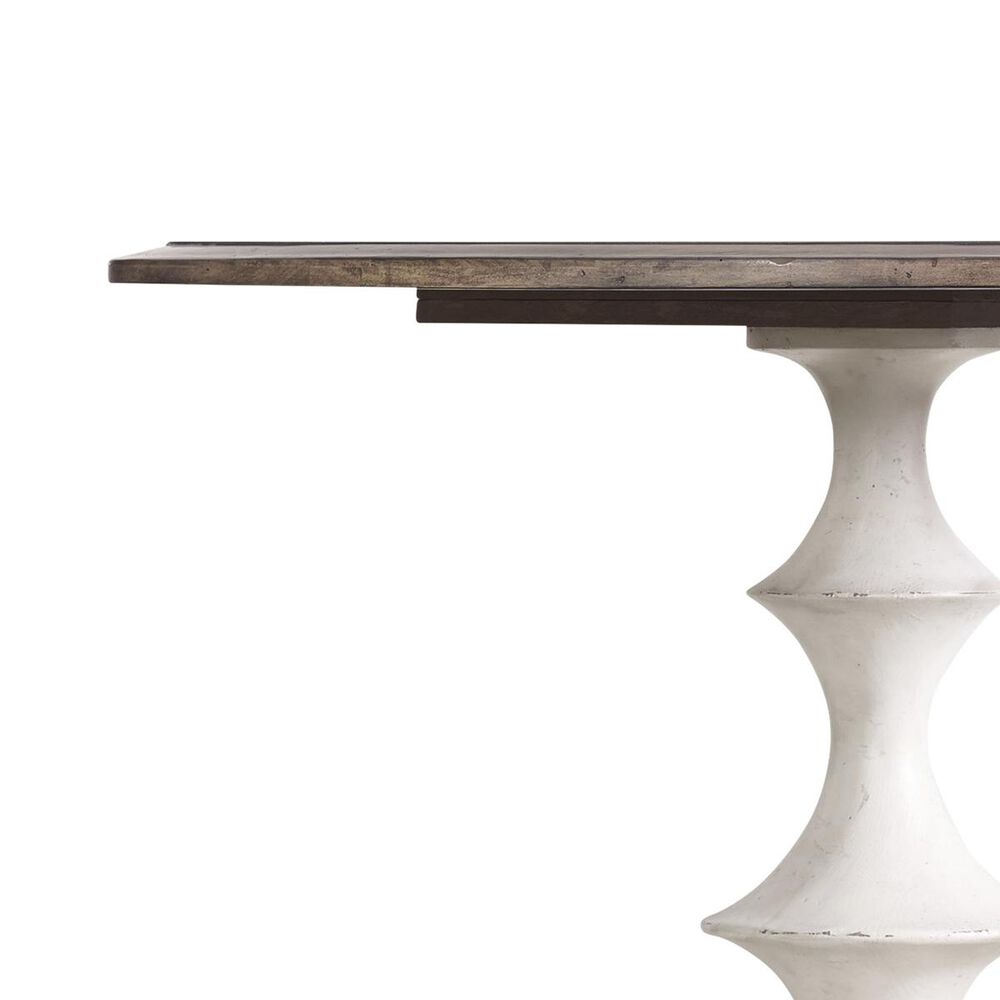 Hooker Furniture Melange Brynlee 42&quot; Table in Walnut and White - Table Only, , large