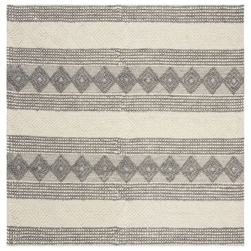 Safavieh Natura NAT105F 10" Square Grey and Ivory Area Rug, , large