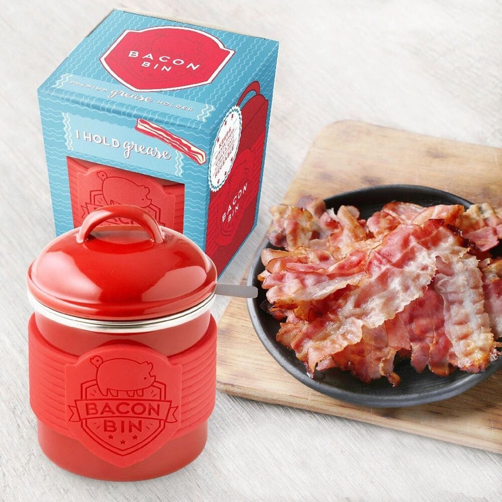 Talisman Designs Bacon Bin in Dark Red, , large