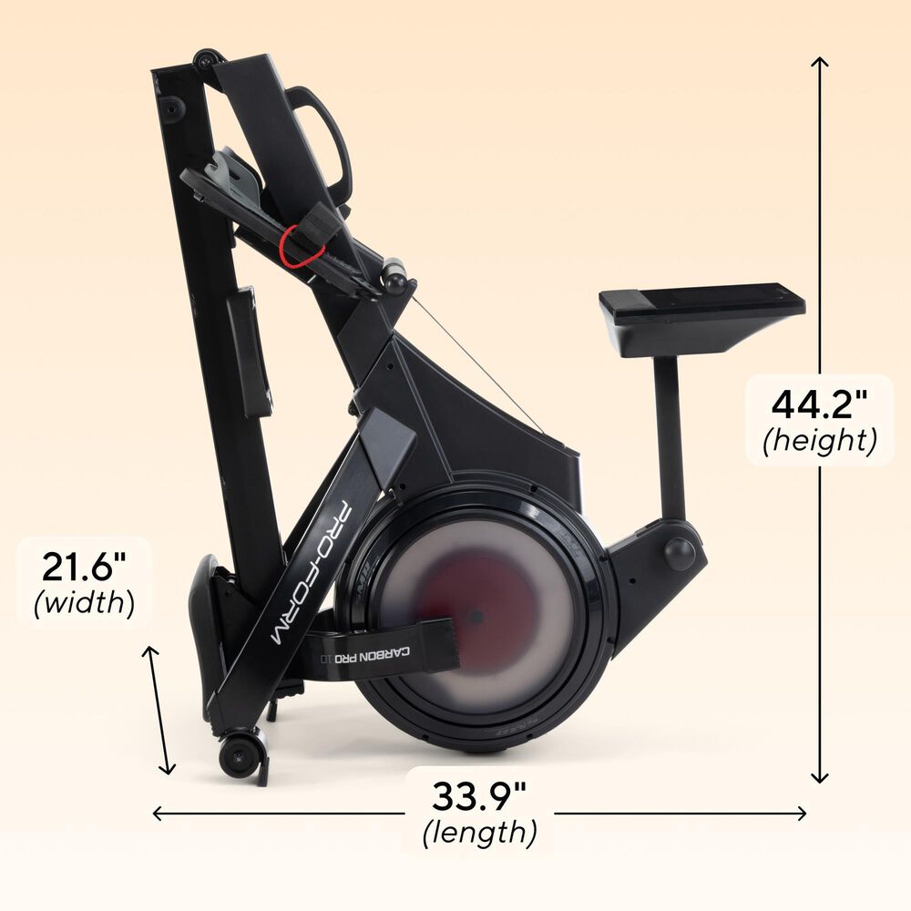 ProForm Carbon Pro10 Rower with 10" Touchscreen for Interactive, At-Home Workouts, , large