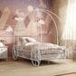 Furniture of America Carriage Twin Canopy Bed in White, , large