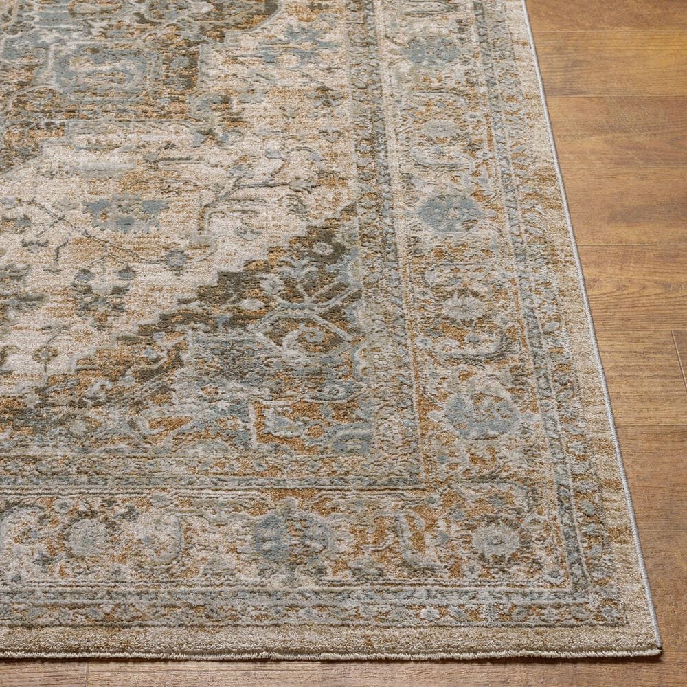 Surya Brunswick 9&#39; x 12&#39;2&quot; Light Beige, Taupe, Olive, Light Gray, Charcoal, White, Teal and Dusty Sage Area Rug, , large