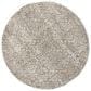 Central Oriental Stonington Nikita Oatmeal and Zinc 7"10" Round Area Rug, , large