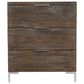 Bernhardt Logan Square 3 Drawer Nightstand in Sable Brown and Gray Mist, , large