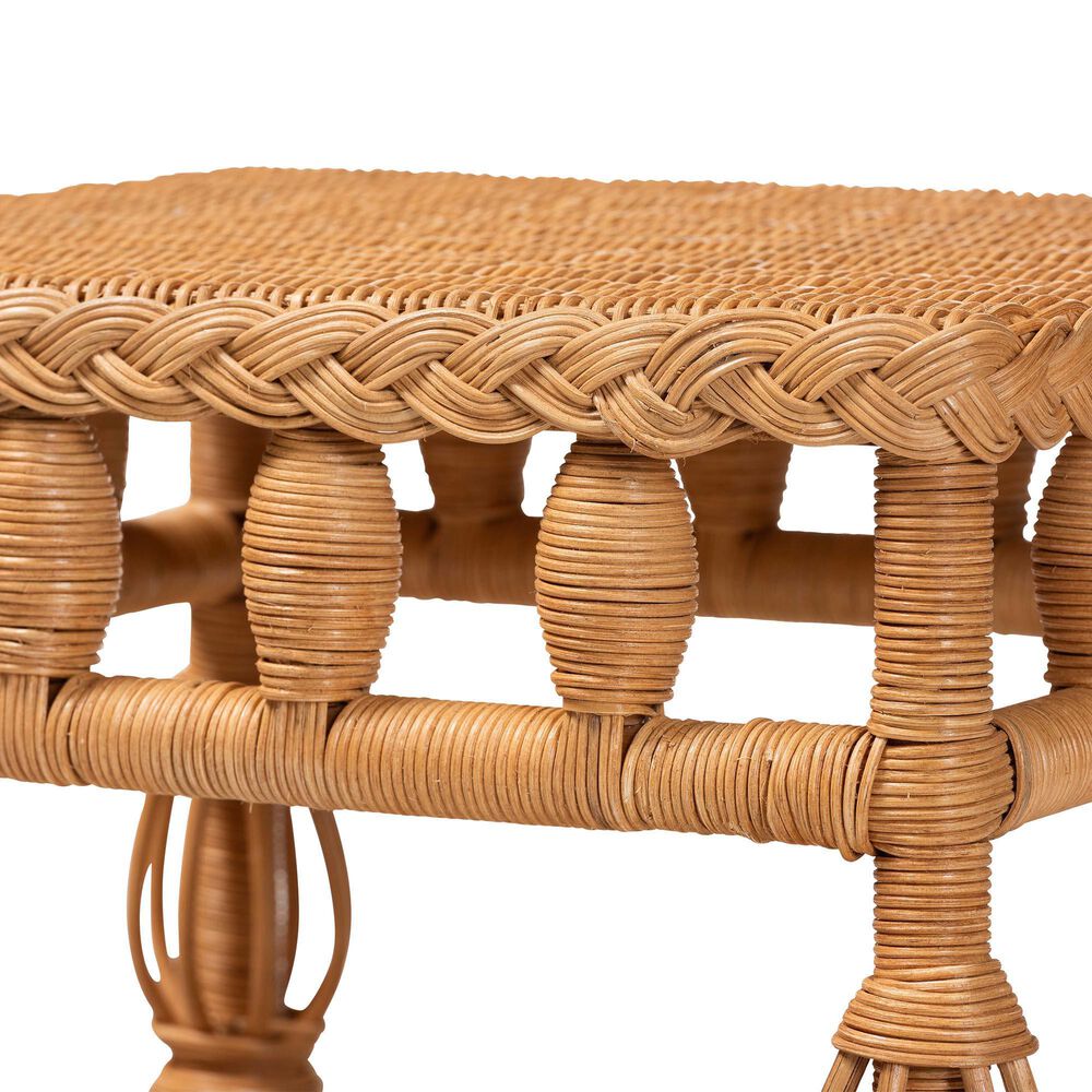 Baxton Studio Dolby End Table in Light Honey, , large