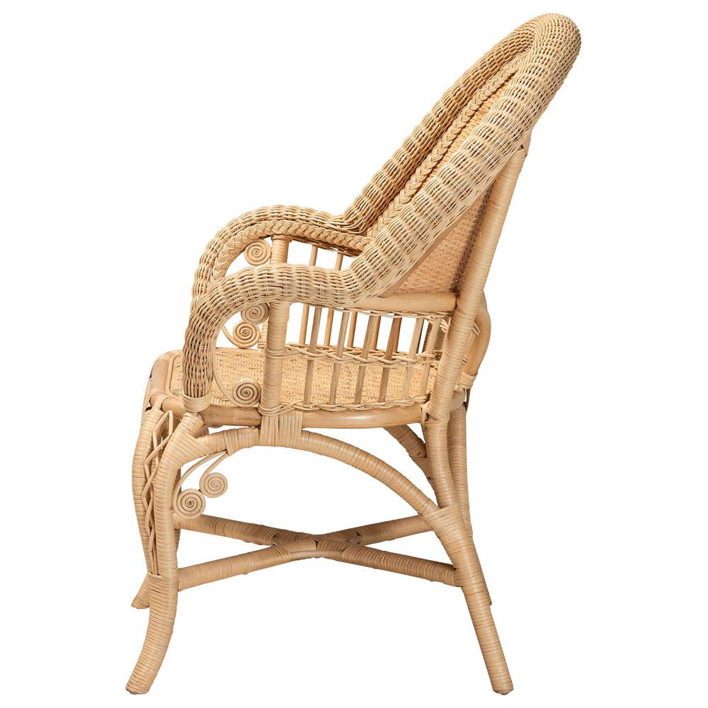 Baxton Studio Ratu Accent Chair in Natural Brown, , large