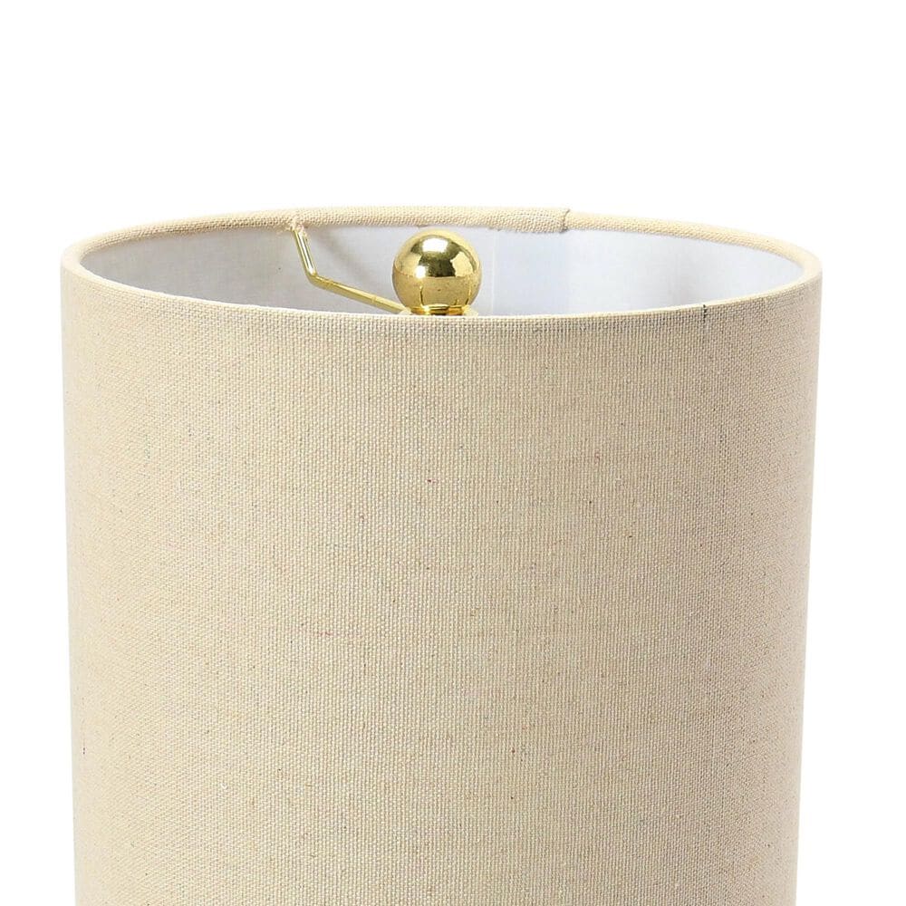 Creative Coop Amara Sculptural Terracotta Table Lamp in Matte Black, , large