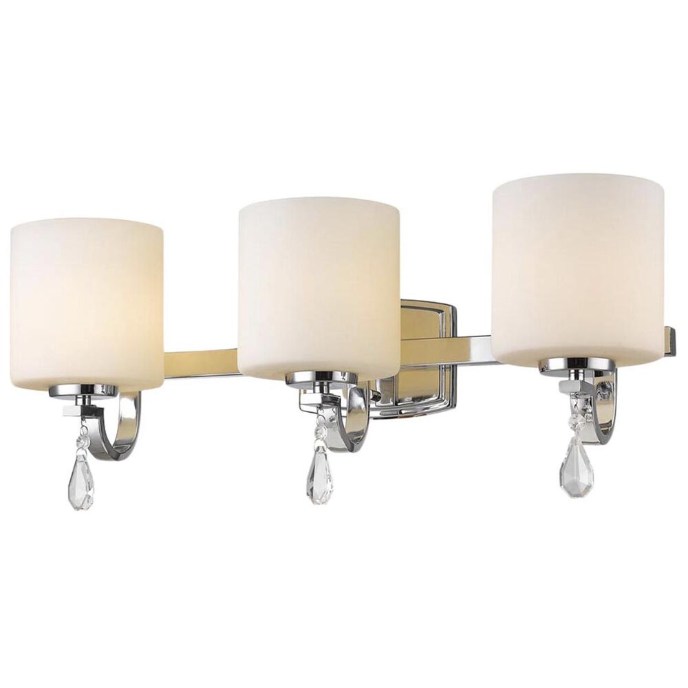 Golden Lighting Evette 3-Light Bath Vanity in Chrome with Opal Glass, , large