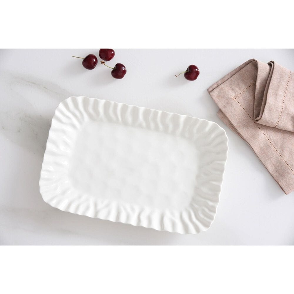 Pampa Bay Mascali Bianca Small Deep Tray in White, , large