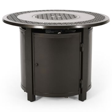 Noble House Ontario Round Fire Pit Table in Bronze, , large