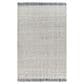 Surya Sara SRU-2304 5" x 7"6" Off-White, Charcoal, Brown and Seafoam Area Rug, , large