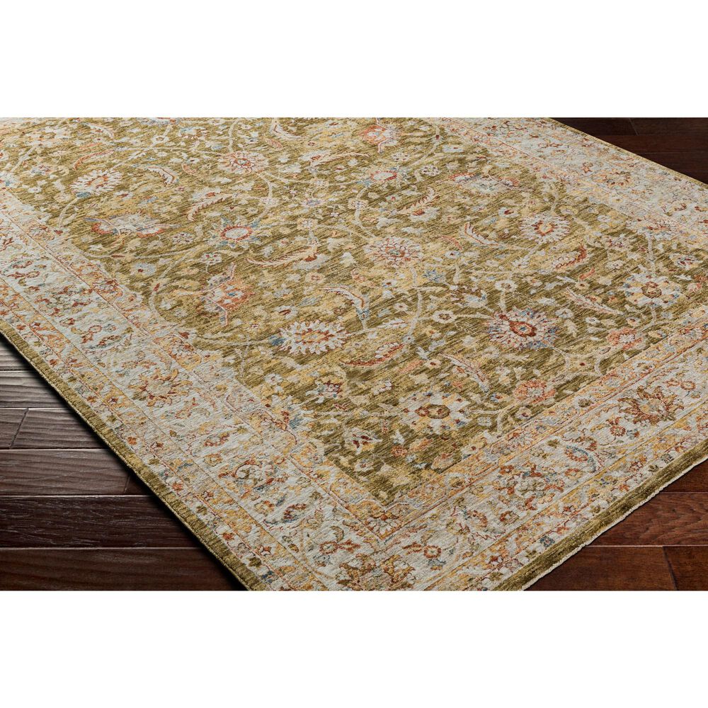 Surya Mona Lisa 10&#39; x 14&#39; Olive, Mustard, Tan, Brick Red, Burgundy, Sage and Dark Blue Area Rug, , large