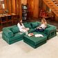 Jaxx Unsofa 2-Piece Modular Right Facing L-Shaped Sectional in Peacock Green, , large
