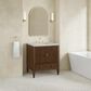James Martin Myrrin 30" Single Bathroom Vanity in Mid-Century Walnut with 3 cm Siberian Silestone Top and Rectangular Sink, , large
