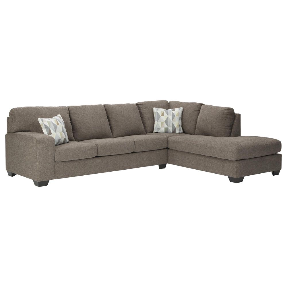 Signature Design by Ashley Dalhart 2-Piece Stationary Right Arm Facing Sectional in Hickory, , large