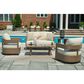 Ashley Serene Bay Swivel Glider Chair in White, , large