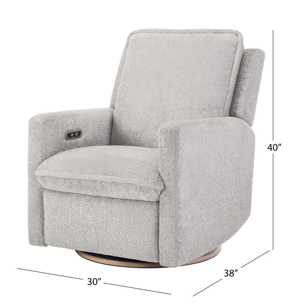 Other Ayden Swivel Glider Power Recliner in Light Gray, , large