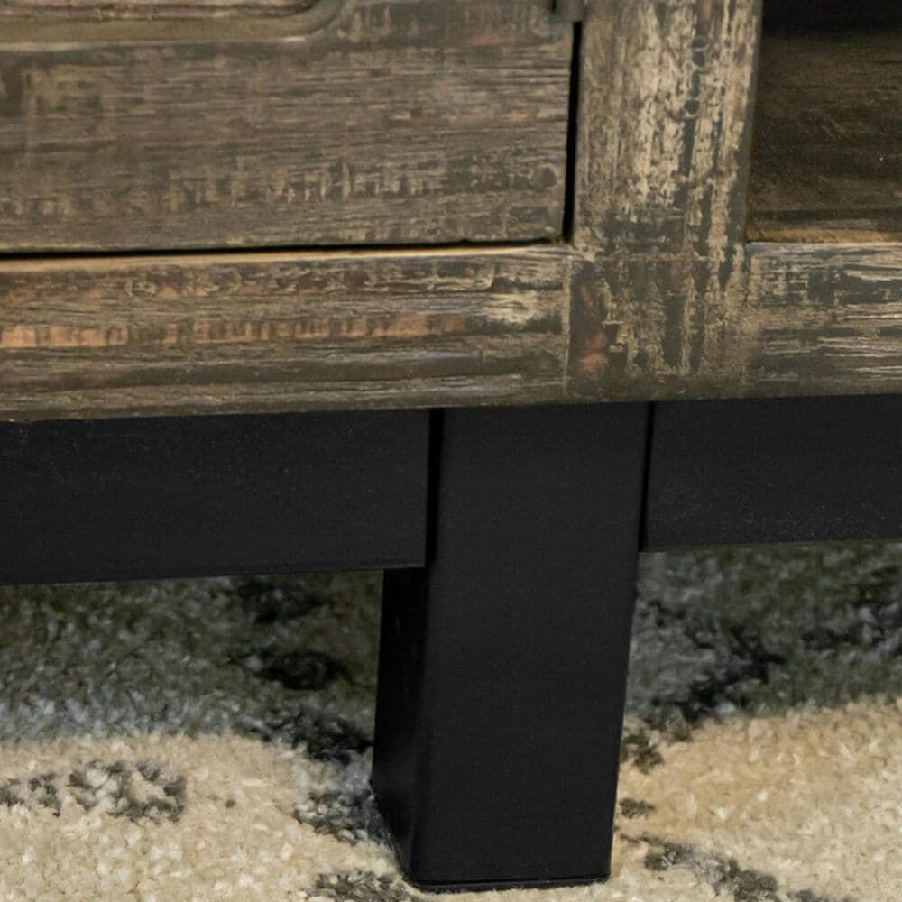 Fallridge Cosala 93&quot; TV Console in Rustic Brown, , large