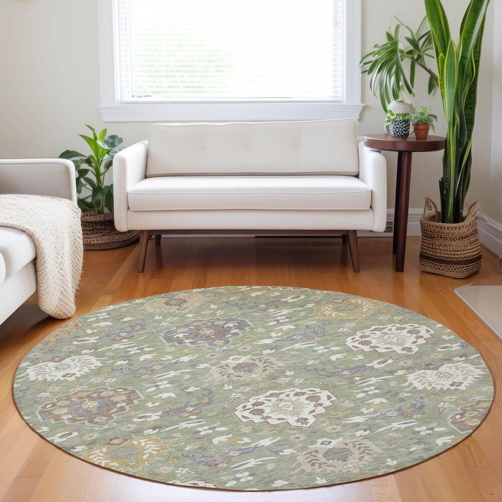 Dalyn Rug Company Tabrook TB4 Aloe 8&#39; Round Area Rug, , large