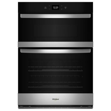 Whirlpool 27" Self-Cleaning Convection Air Fry Convection Smart Microwave Wall Oven Combo in Fingerprint Resistant Stainless Steel, , large