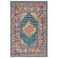Safavieh Madison MAD133A 5"1" x 7"6" Light Blue and Orange Area Rug, , large