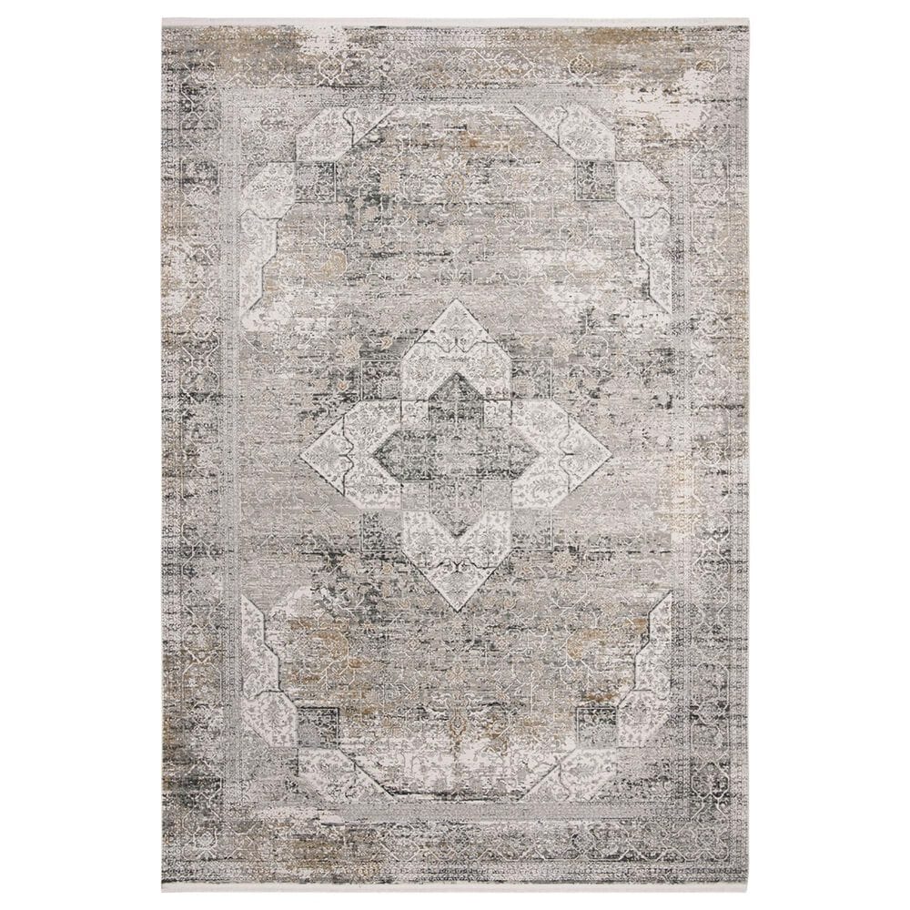 Safavieh Eclipse ECL755 6' x 9' Light Grey and Grey Area Rug, , large