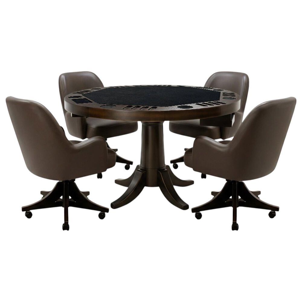 Northrow Vault and Gamechanger 5 Piece Game Table Set in Washed Black, , large