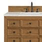 James Martin Malibu 72" Double Bathroom Vanity in Amber Birch with 3 cm Ethereal Noctis Quartz Top and Rectangular Sinks, , large