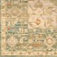 Nourison Antique Bloom Teal 8" x 10" Area Rug, , large