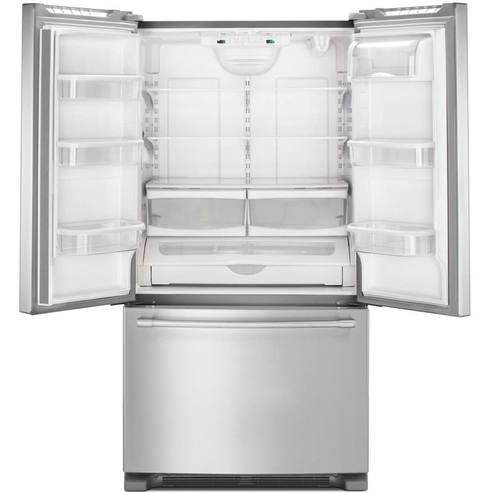 Maytag 20 Cu. Ft. 36&quot; Wide Counter Depth French Door Refrigerator in Fingerprint Resistant Stainless Steel, , large