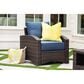 Ashley Windglow Patio Lounge Chair in Brown, , large