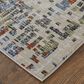 Feizy Sonora 39NVF 5" x 7"6" Ivory and Multicolor Area Rug, , large
