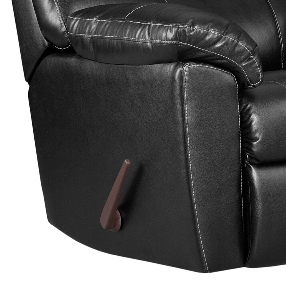 Arapahoe Home Austin Manual Rocker Recliner in Black, , large