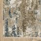 Oriental Weavers Echo Abstract Beige and Blue 6"7" x 9"6" Area Rug, , large