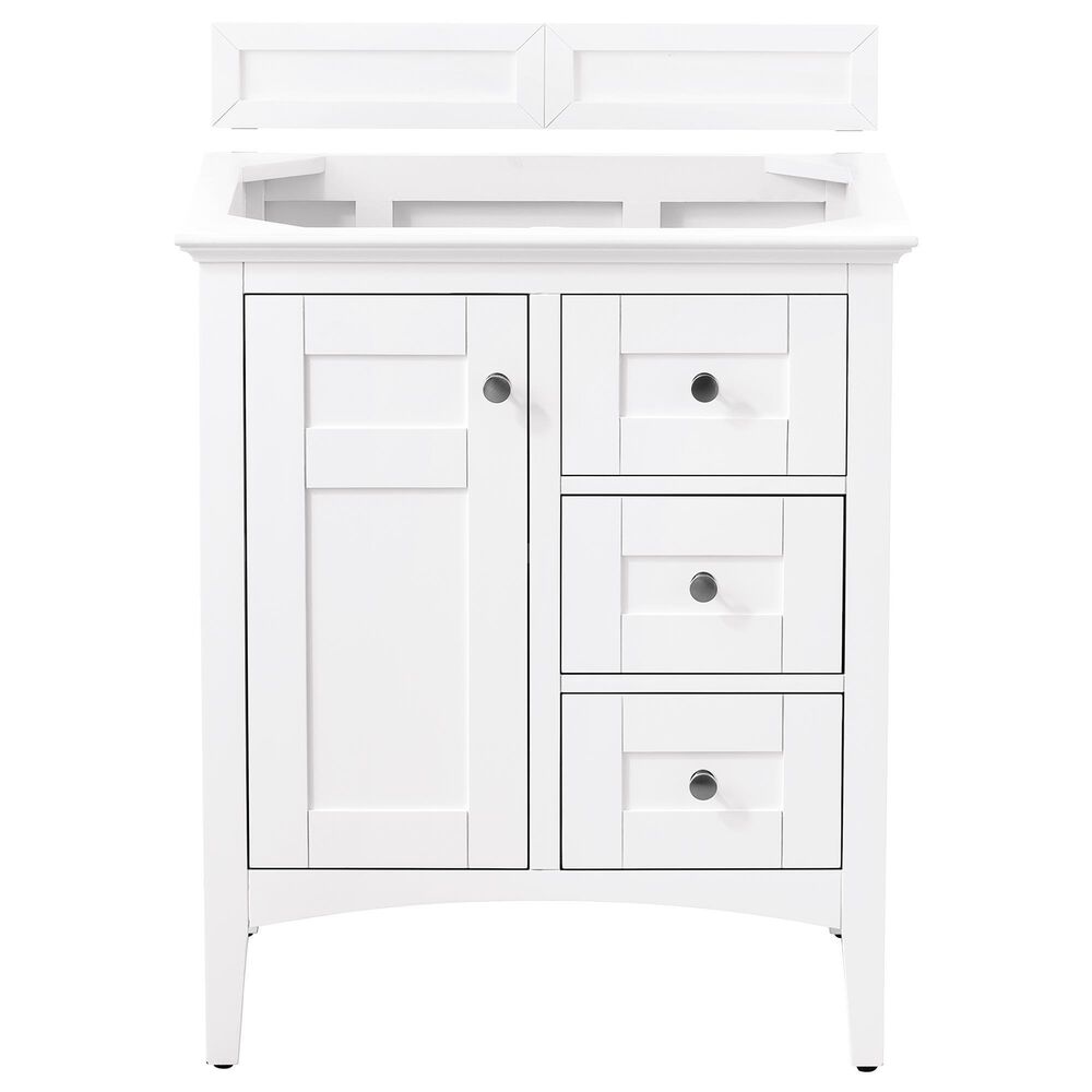 James Martin Palisades 30" Single Vanity Cabinet in Bright White, , large