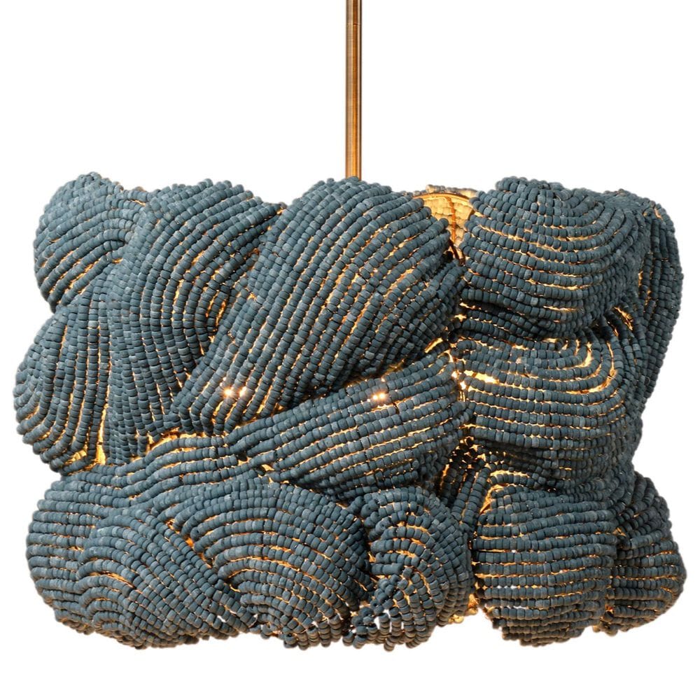 Jamie Young Direct Ship Elmont 3-Light Small Chandelier in Blue, , large