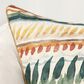 Classic Home Cetara 22" Square Throw Pillow in Blue and Multicolor, , large