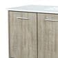 Lexora Home Lancy 48" Single Bathroom Vanity in Rustic Acacia with 2 cm White Cultured Marble Top and Rectangular Sink, , large