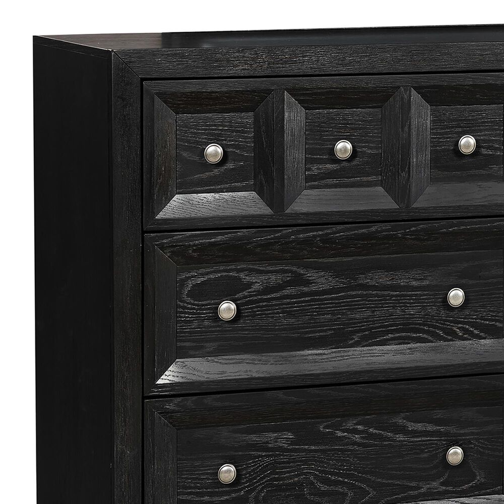 Furniture of America Hatton Cross 6-Drawer Dresser in Weathered Black, , large