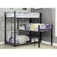 Furniture of America Hatch Twin Triple Bunk Bed in Sand Black and Silver, , large