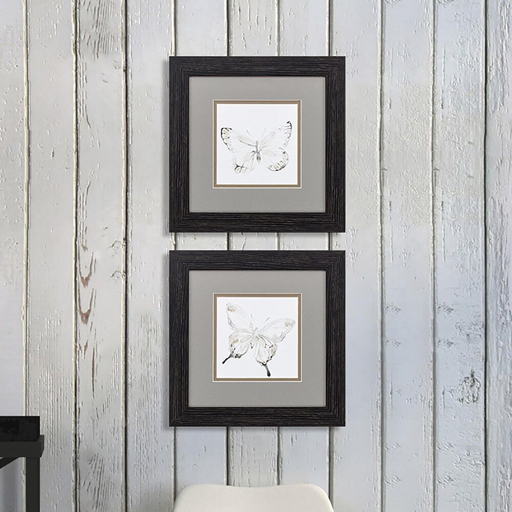 Propac &quot;Butterfly Impression&quot; Wall Art in Neutral &#40;Set of 2&#41;, , large