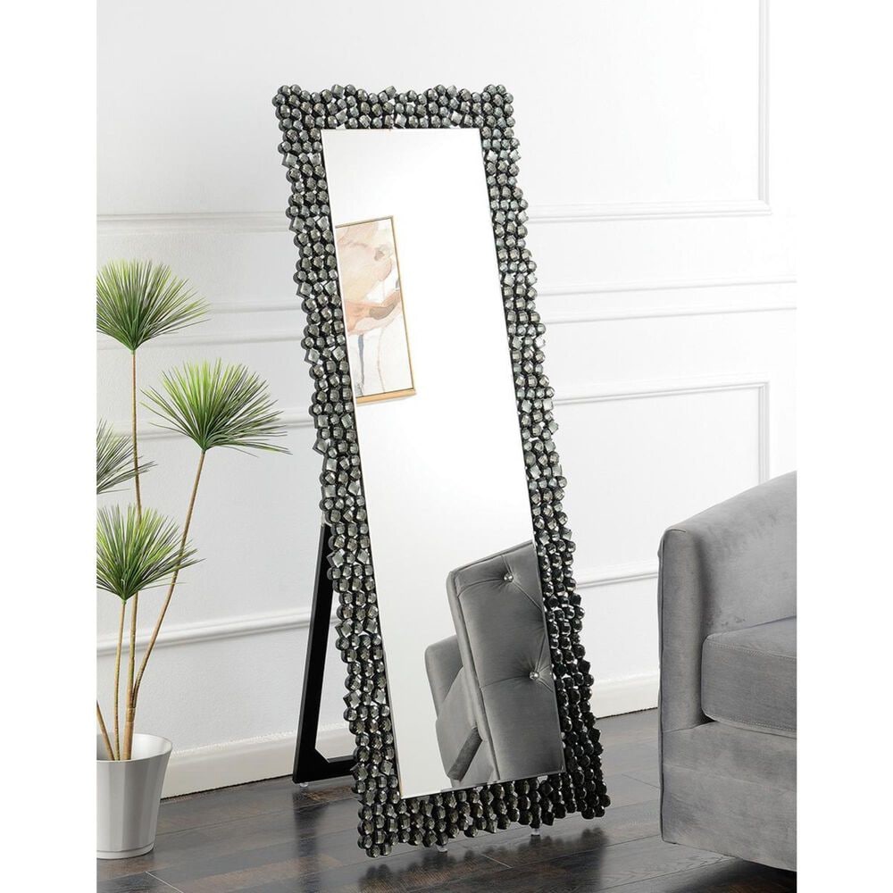 Pacific Landing Standing Mirror in Silver Smoky Gray, , large