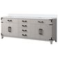 Lexora Home Laurel 80" Double Bathroom Vanity in White Oak with White Cultured Marble Top and Rectangular Sinks, , large