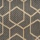 Nourison Horizon HOZ01 Charcoal 2"2" x 8" Indoor/Outdoor Runner, , large