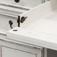 Belle Furnishings Junior Executive Desk in Antique White and Bark, , large