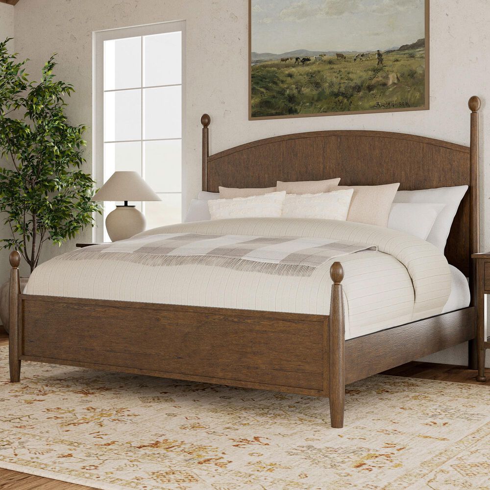 Riverside Furniture Calhoun King Panel Bed in Whiskey Oak, , large