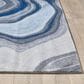 Kas Oriental Rugs Illusions Marble 3"3" x 4"11" Blue and Grey Area Rug, , large