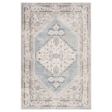 Nourison Astra Machine Washable 2"2" x 4" Light Blue Area Rug, , large
