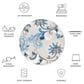 Safavieh Cabana CBN305F 6"7" Round Grey and Blue Indoor/Outdoor Area Performance Rug, , large
